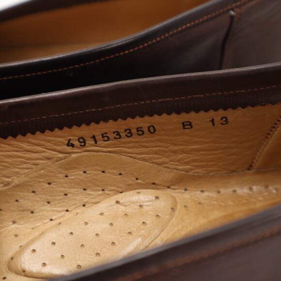 Santoni Mens Size 13 B Brown Leather Penny Loafers Made In Italy Vibram Sole main image 15